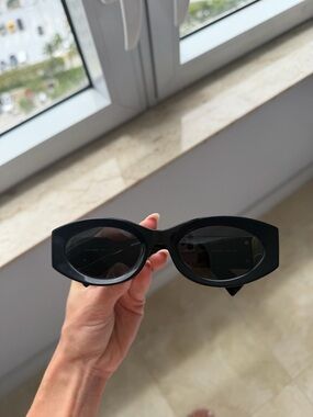 Miu Miu Black Cat-Eye Sunglasses for Women